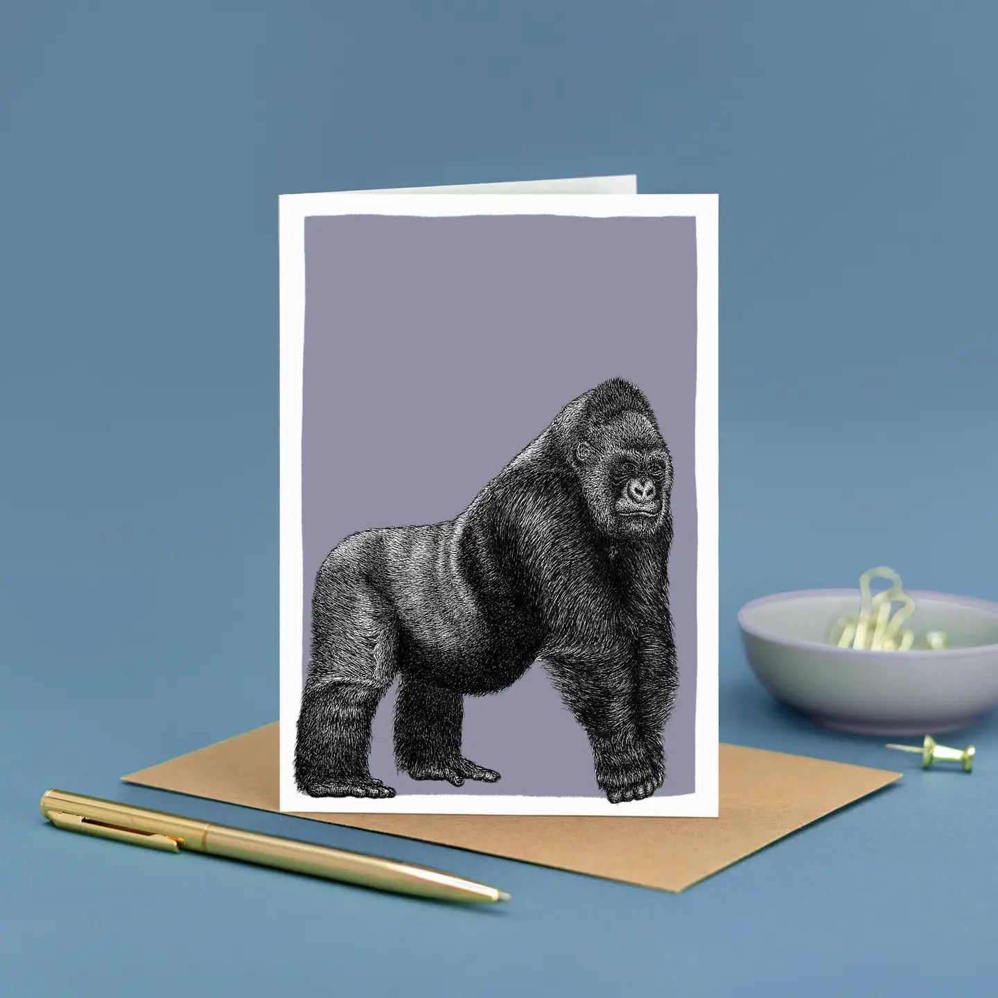 Gorilla Greetings Card