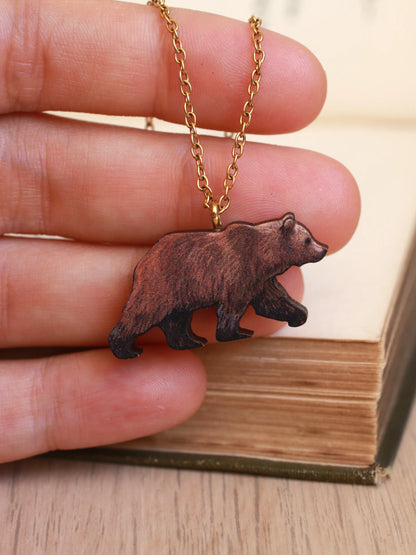 Grizzly Bear Necklace