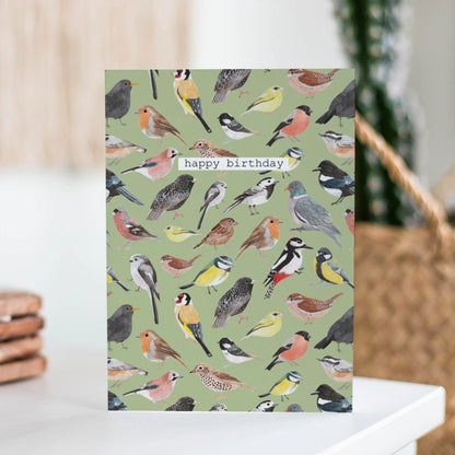 Happy Birthday - Birds Greetings Card