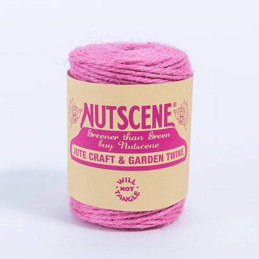 Heritage Jute Twine Spool - 60m (Pink)