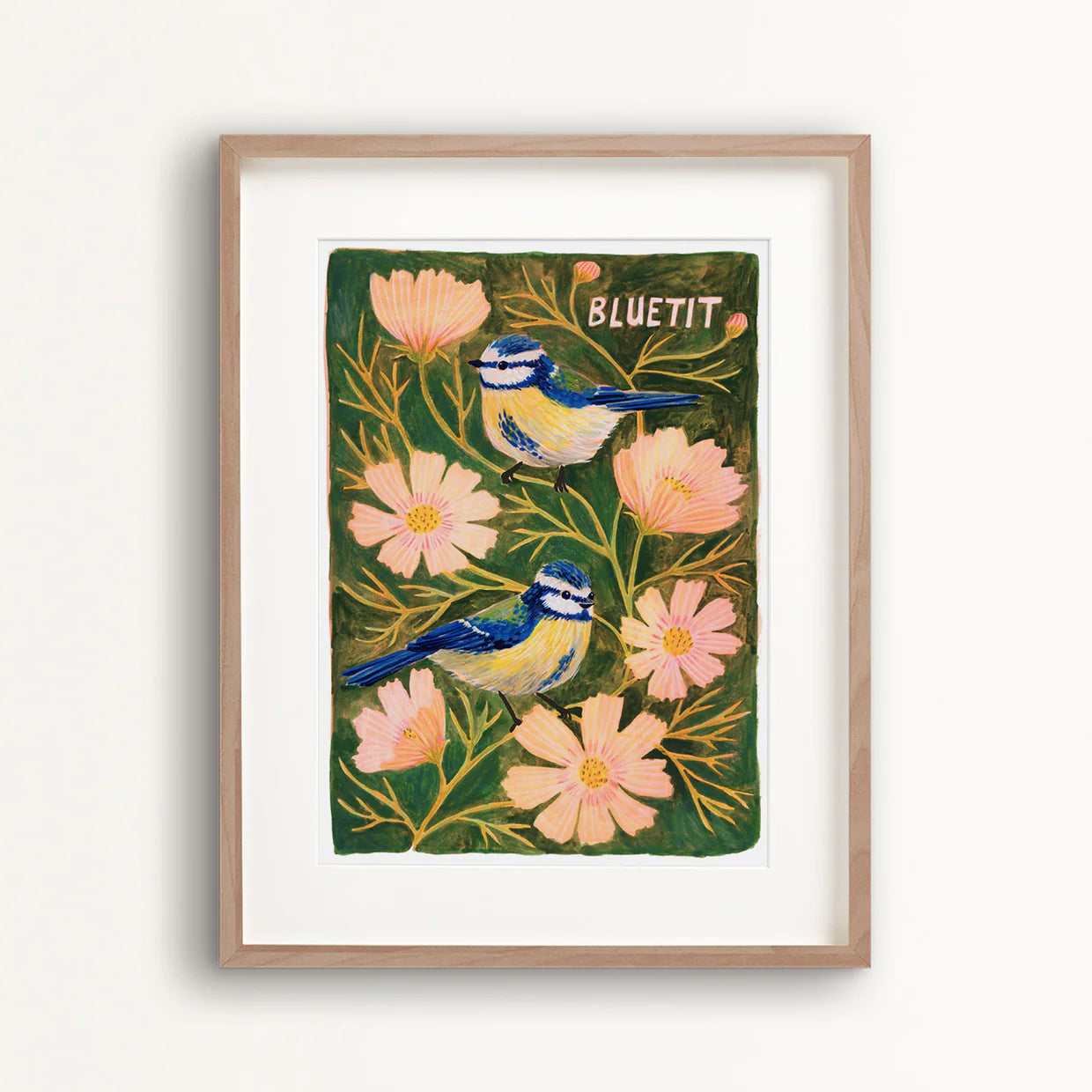 Blue Tits Art Print