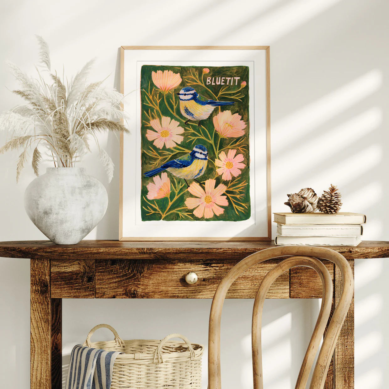 Blue Tits Art Print