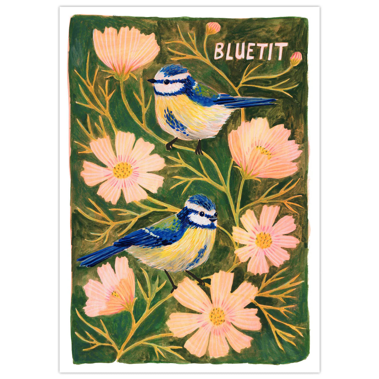 Blue Tits Art Print