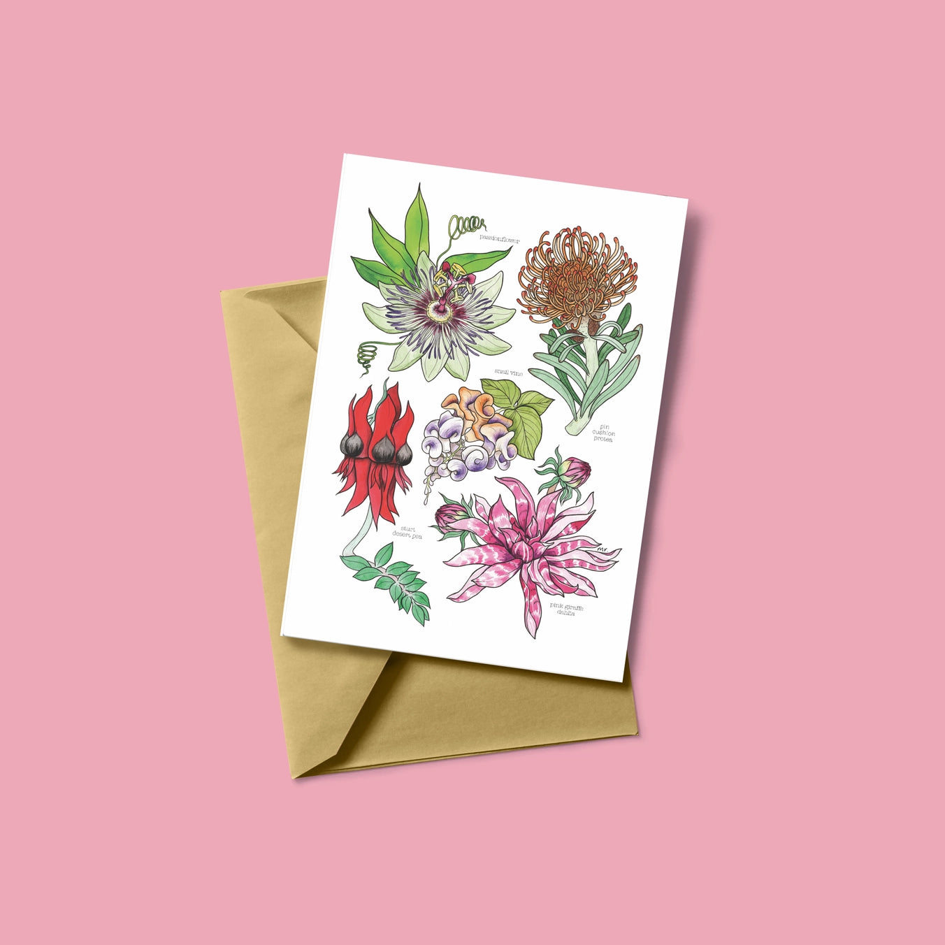 Unusual Flora Greetings Card