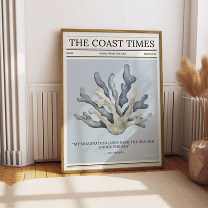The Coast Times Coral - Art Print