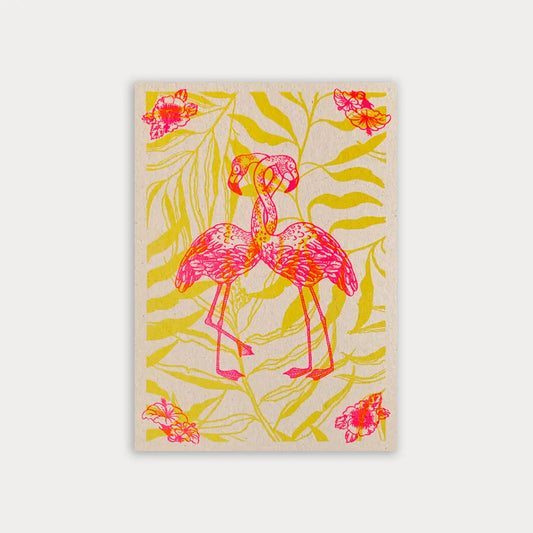 Flamingos - Postcard