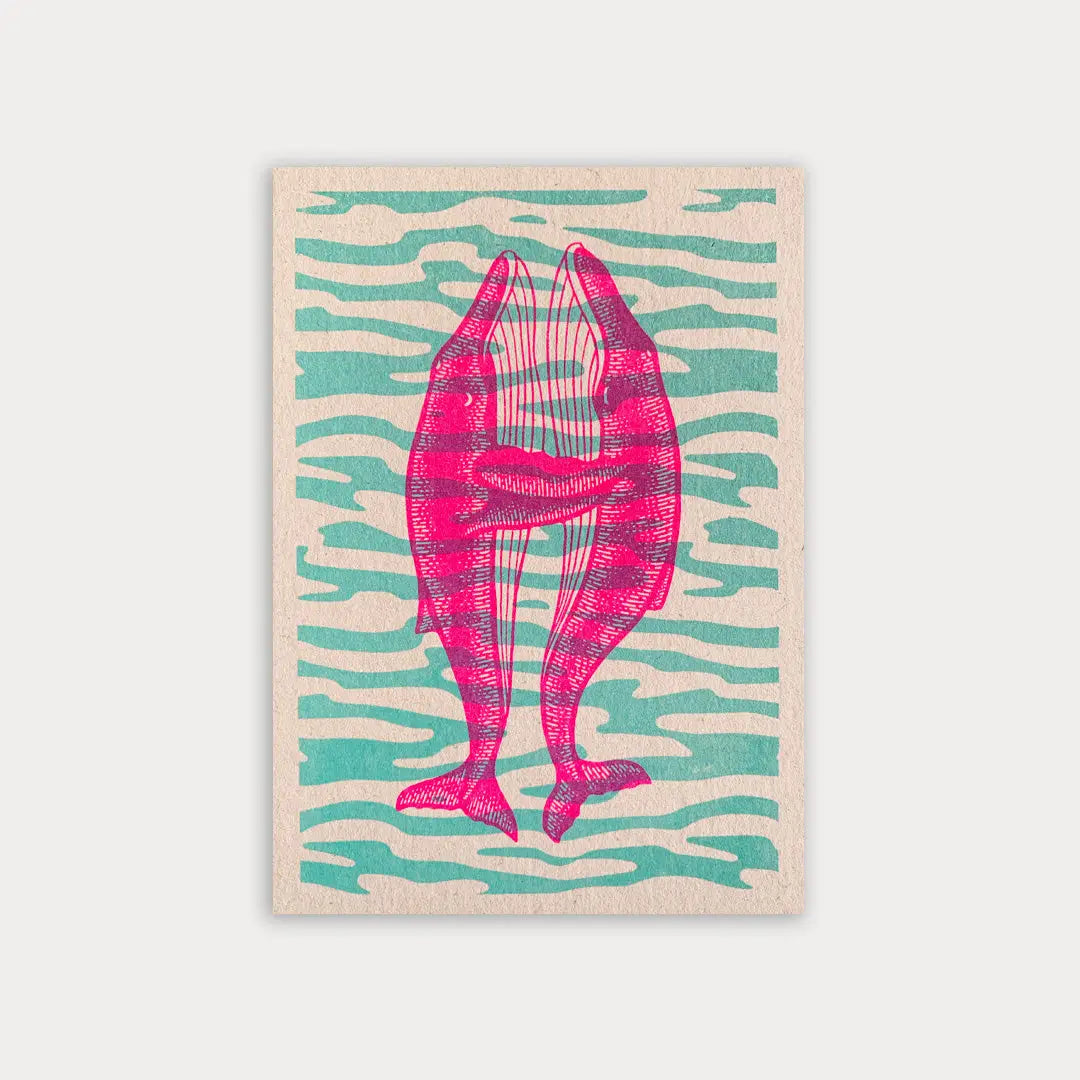 Blue Whales - Postcard