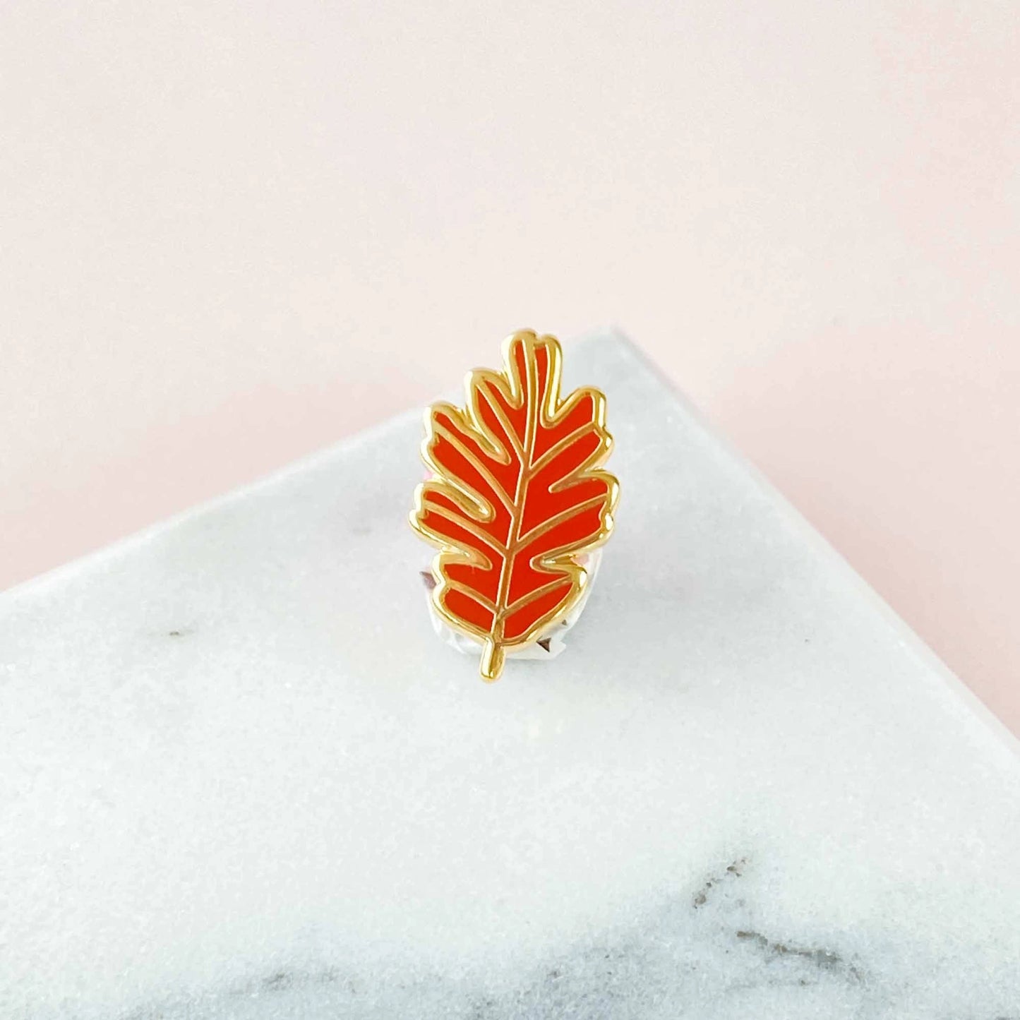 Autumn Oak Leaf Enamel Pin