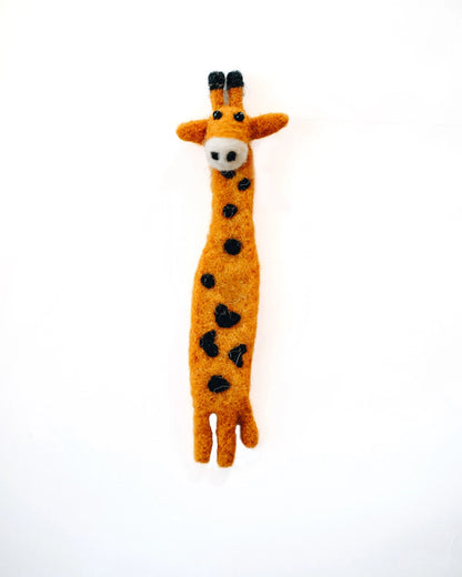 Handmade Felted Giraffe Bookmark