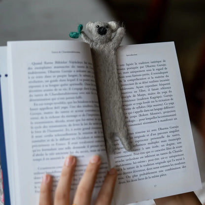 Handmade Felted Koala Bookmark