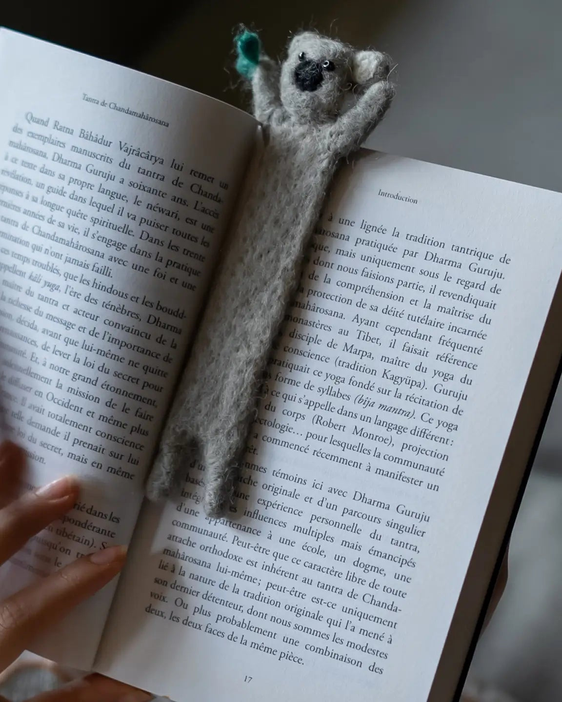 Handmade Felted Koala Bookmark