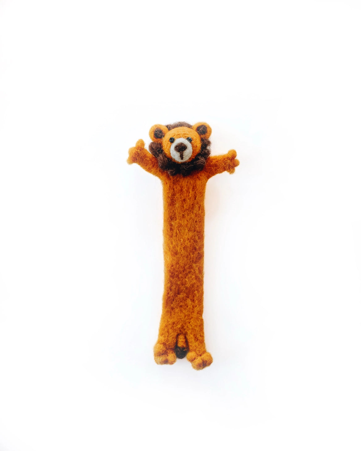 Handmade Felted Lion Bookmark