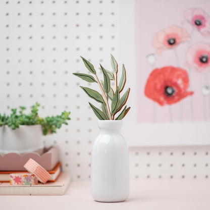 Wooden Leaf Stem - Olive