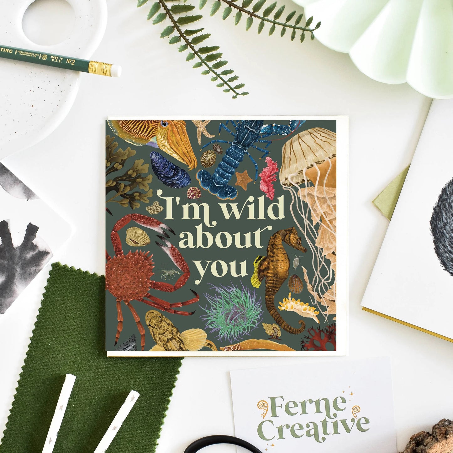 'I'm Wild About You' - Greetings Card