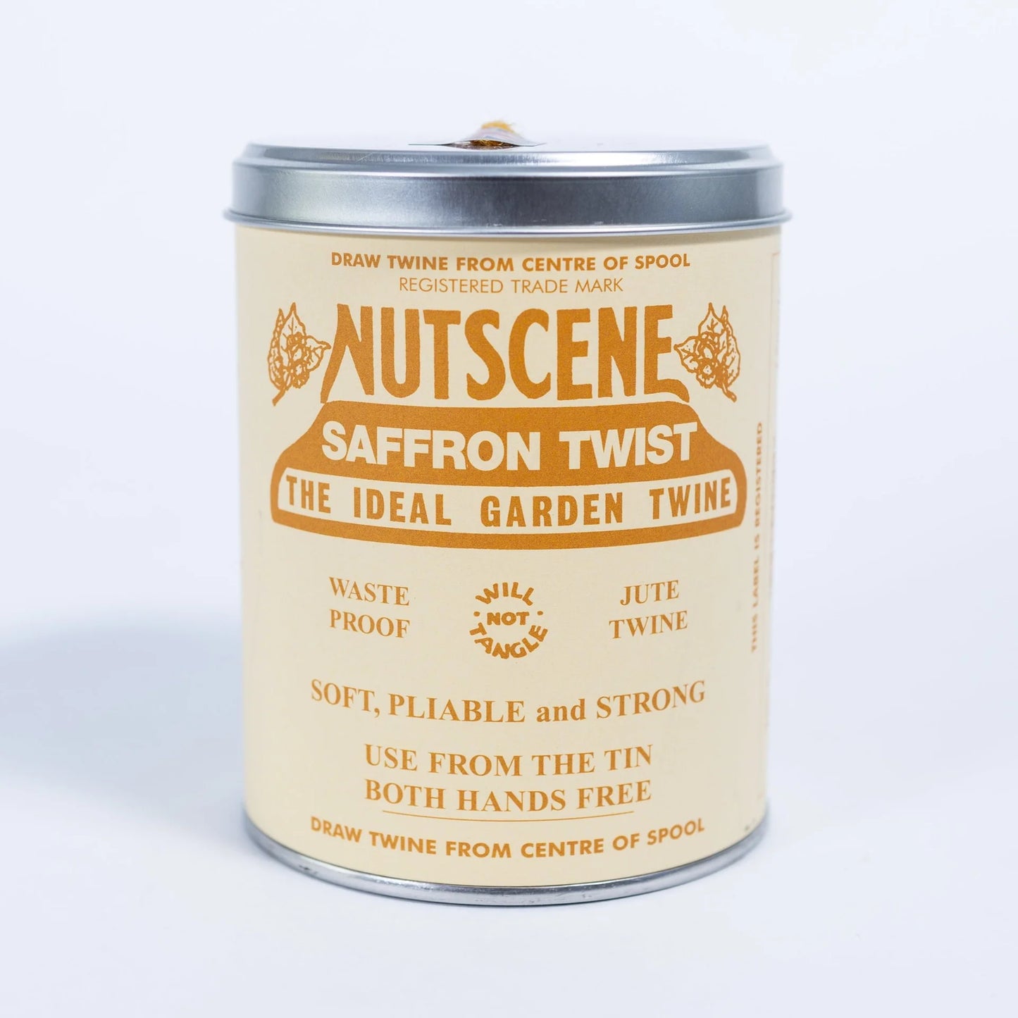 Iconic Tin of Nutscene Twine - 150m (Saffron)