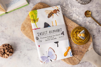 Insect Alphabet Tea Towel