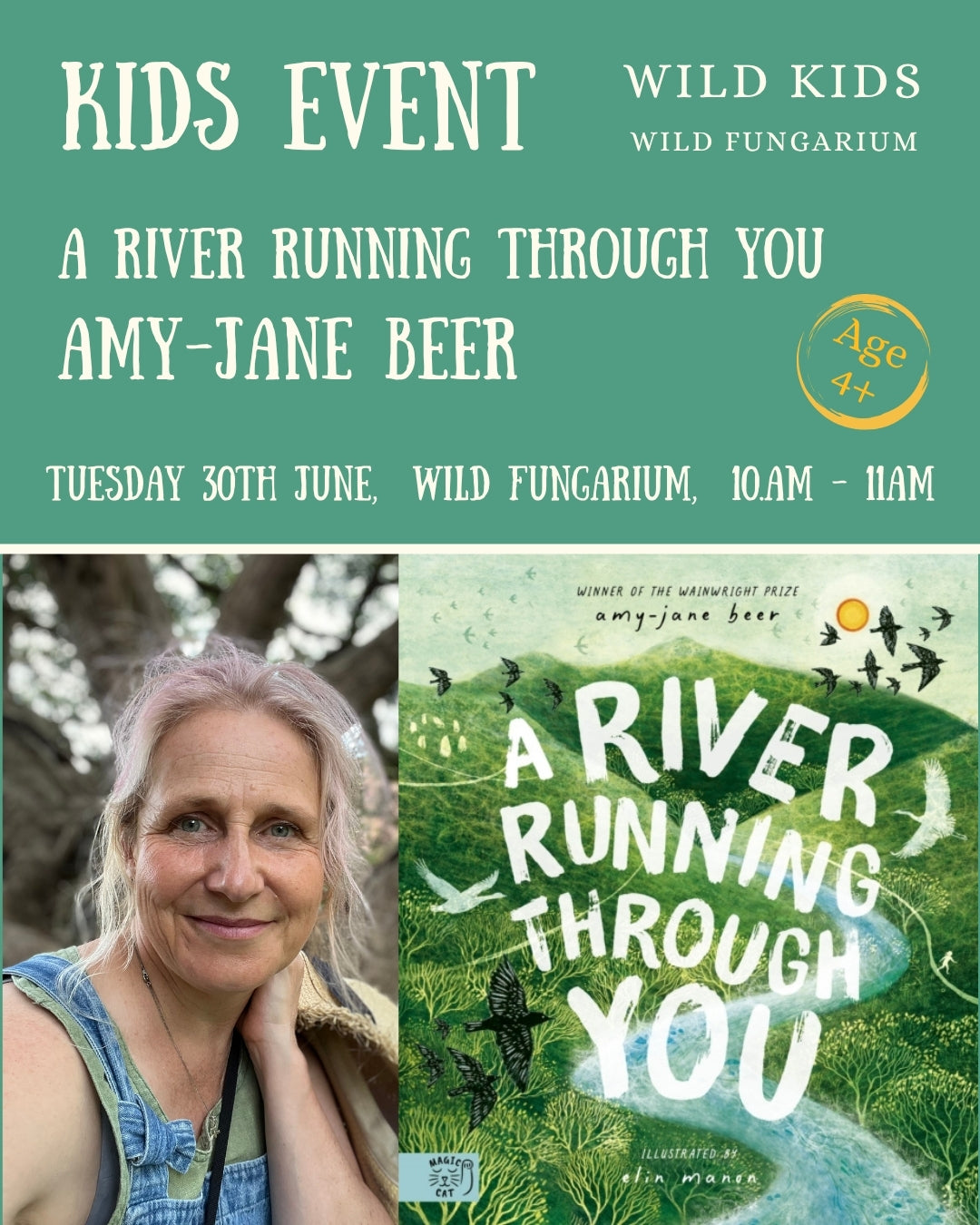 30th June - WILD KIDS EVENT - A River Running Through You with Amy-Jane Beer