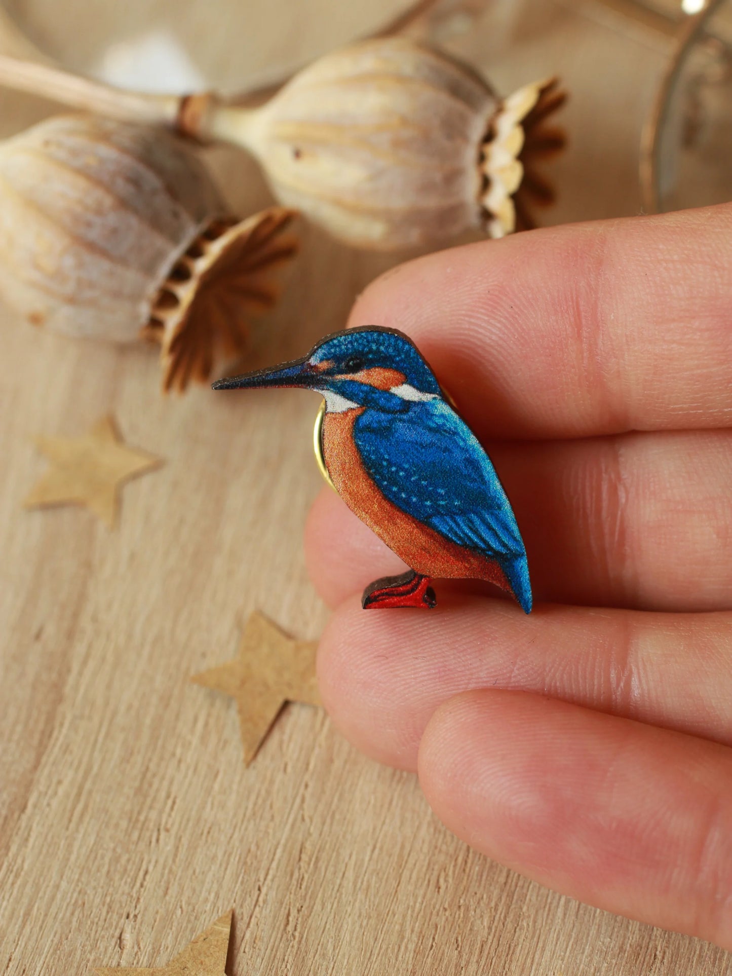 Kingfisher Pin