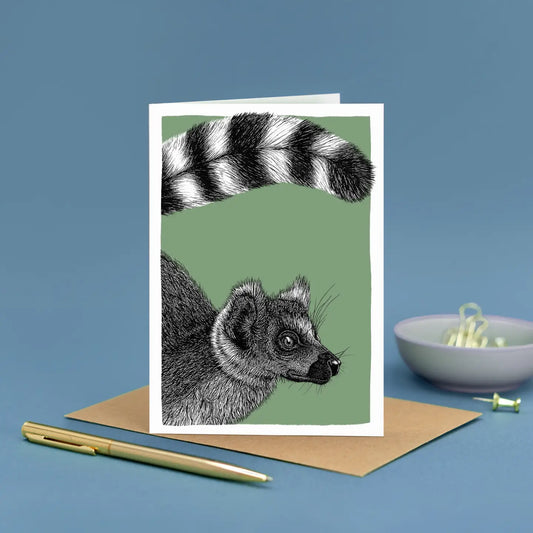 Lemur Greetings Card