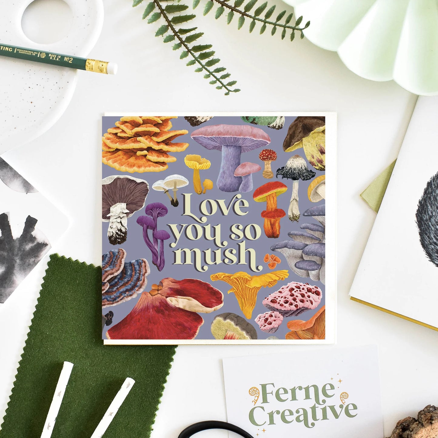 'Love You So Mush' - Greetings Card