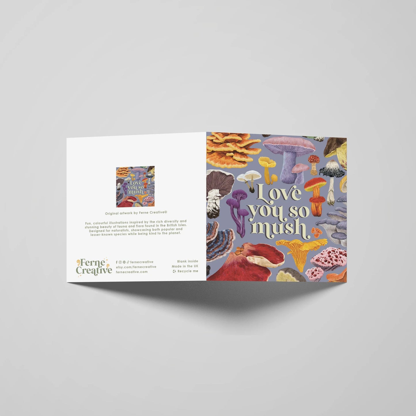 'Love You So Mush' - Greetings Card