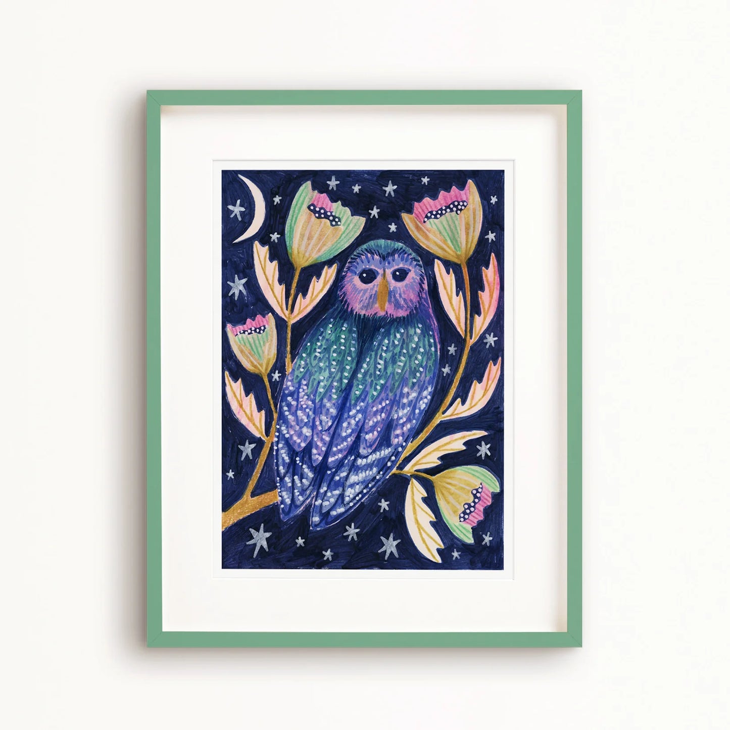 Midnight Owl Art Print