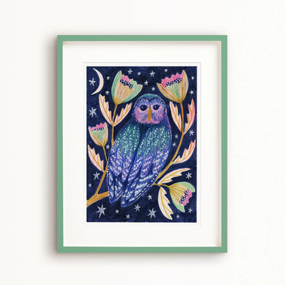 Midnight Owl Art Print