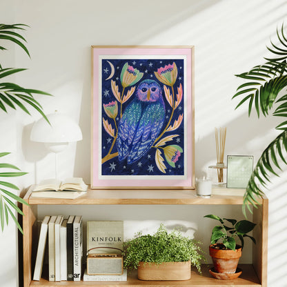 Midnight Owl Art Print