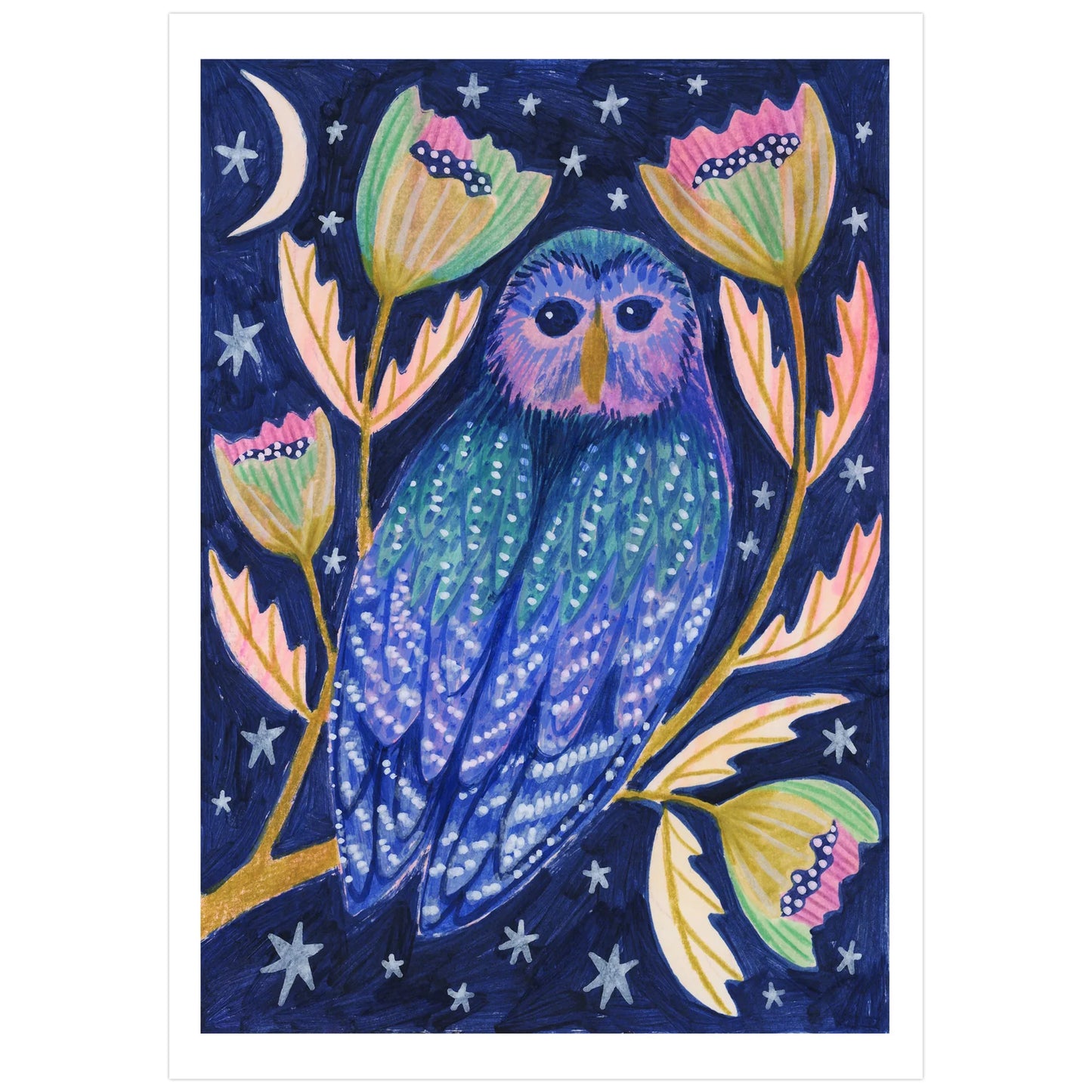 Midnight Owl Art Print