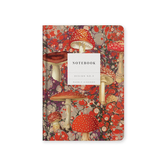 Marble Fungi - Lined Hardback Notebook