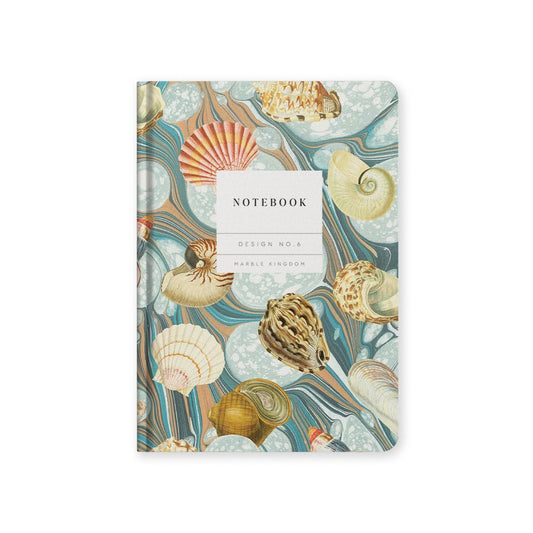 Marble Shells - Lined Hardback Notebook