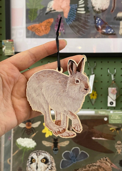 Mountain Hare - Wooden Decoration
