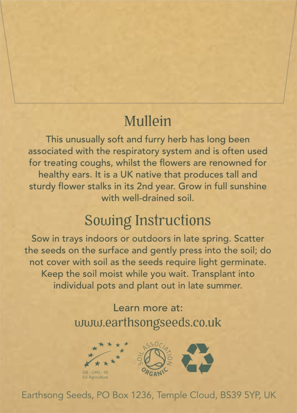 Mullein - Seed Packet