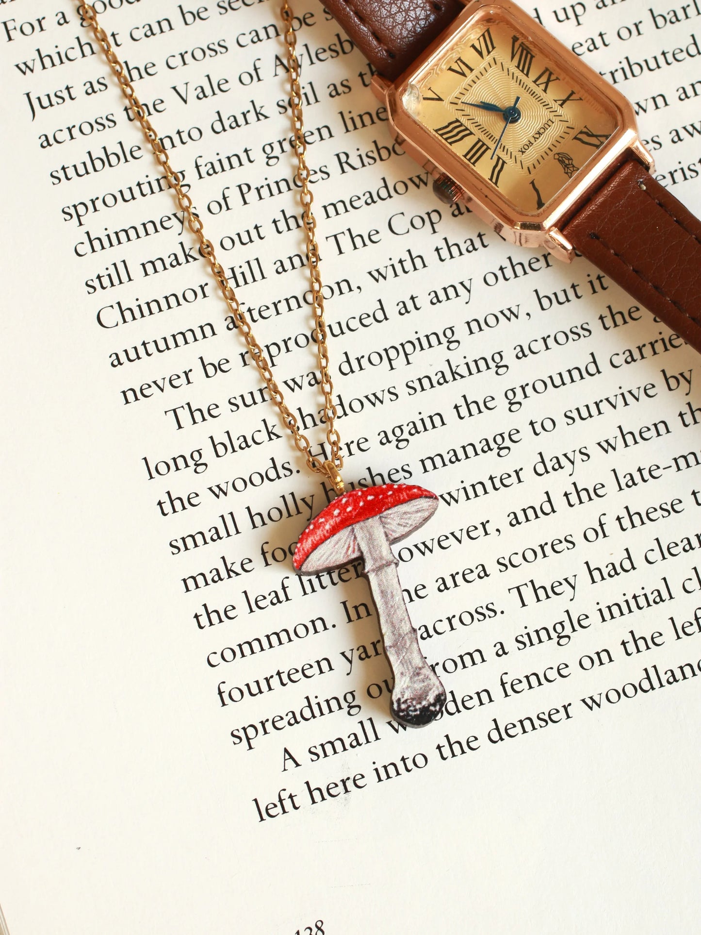Mushroom Necklace