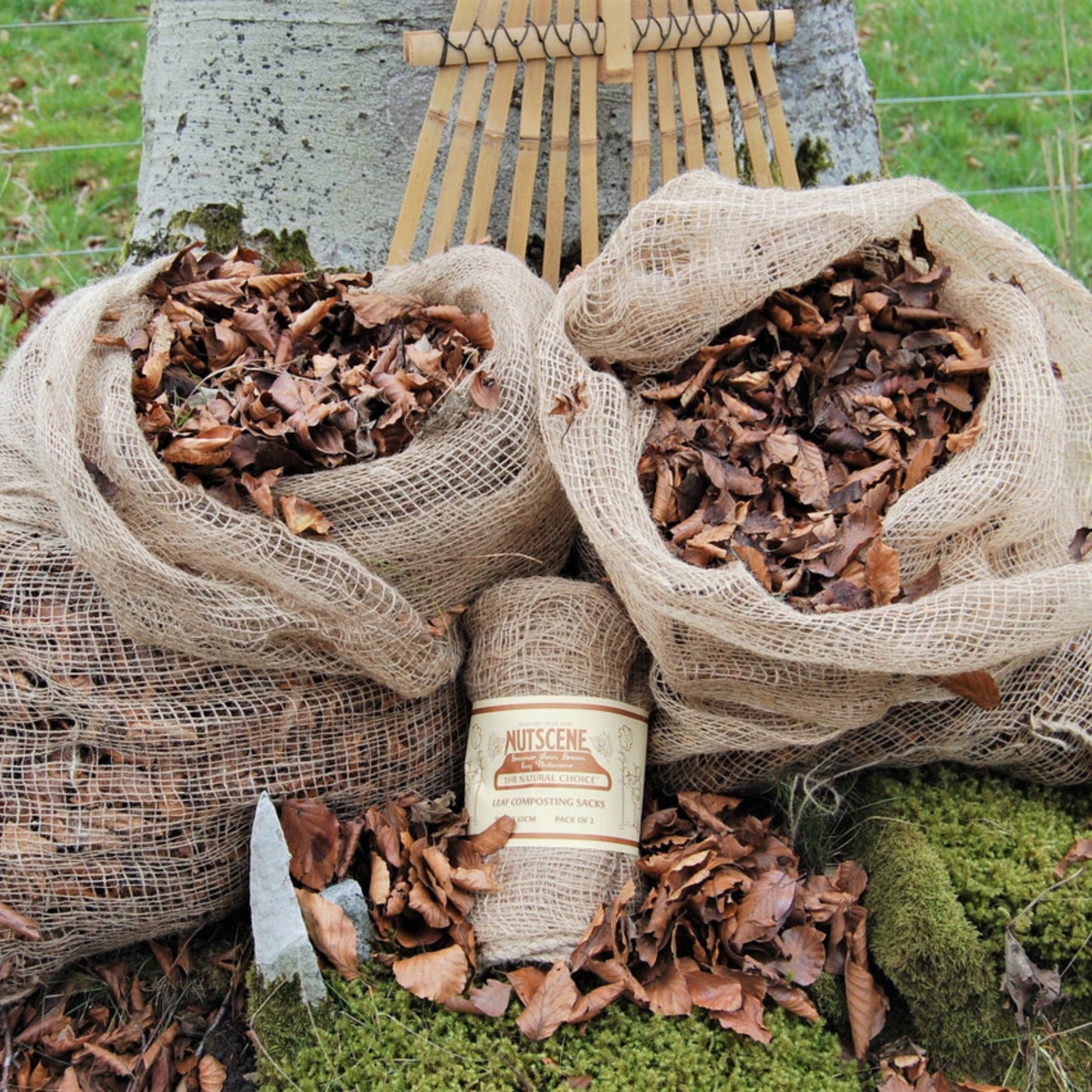 Leaf Composting Hessian Sacks