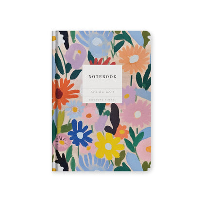 Floral Notebook - Lined Hardback A5 Notebook