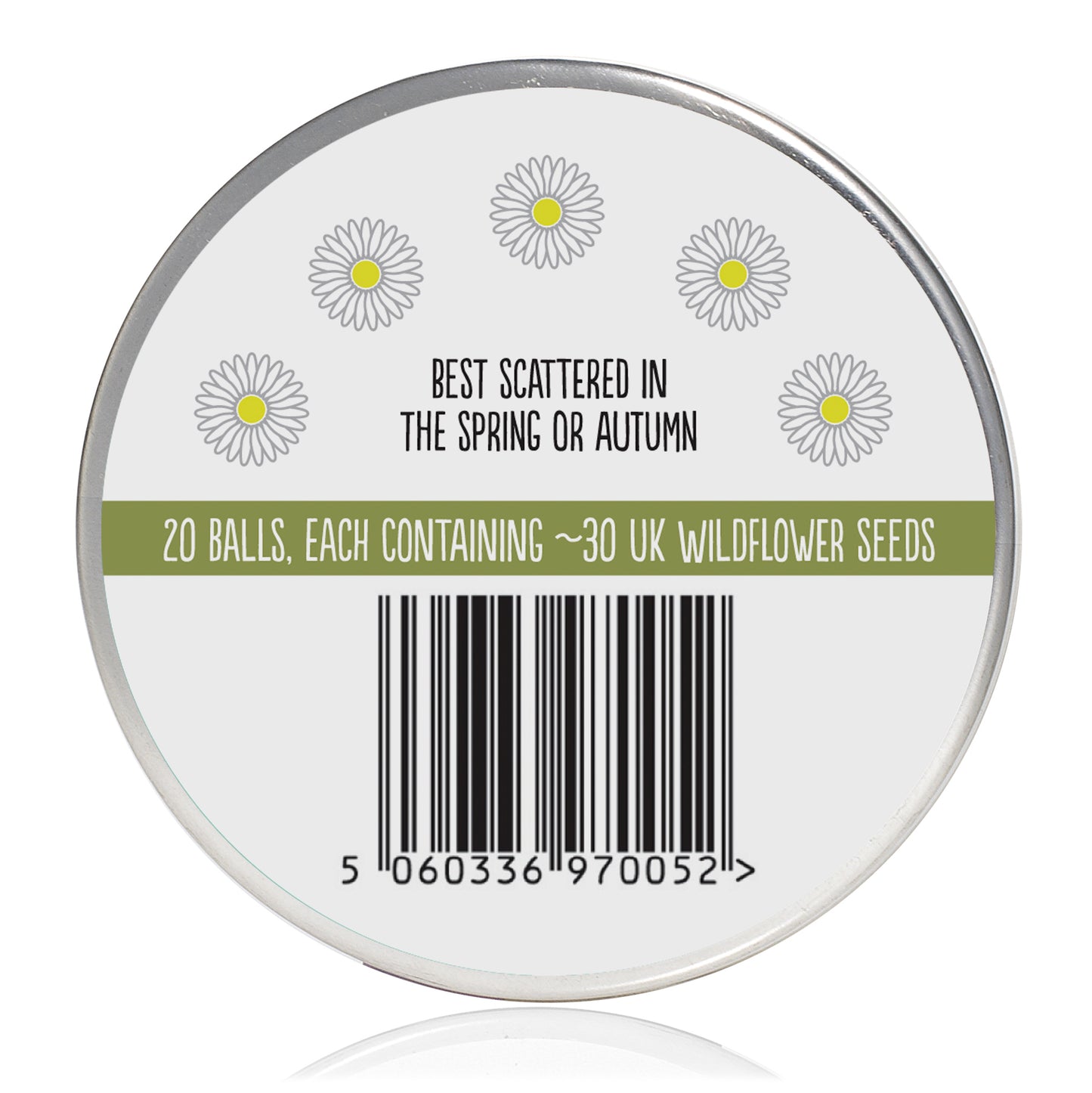 Wildflower Seedball Tin - Oxeye Daisy