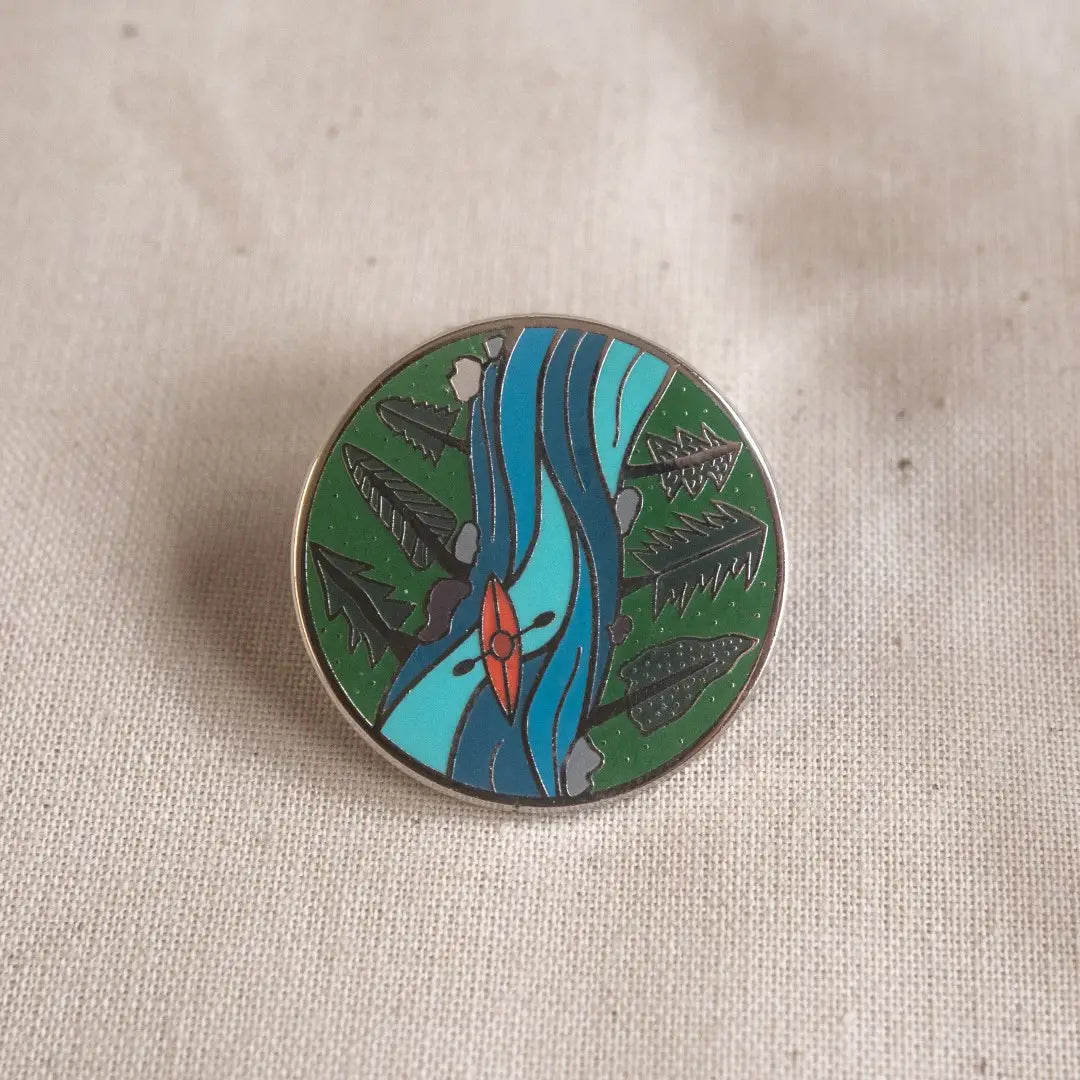 River Kayak - Enamel Pin Badge