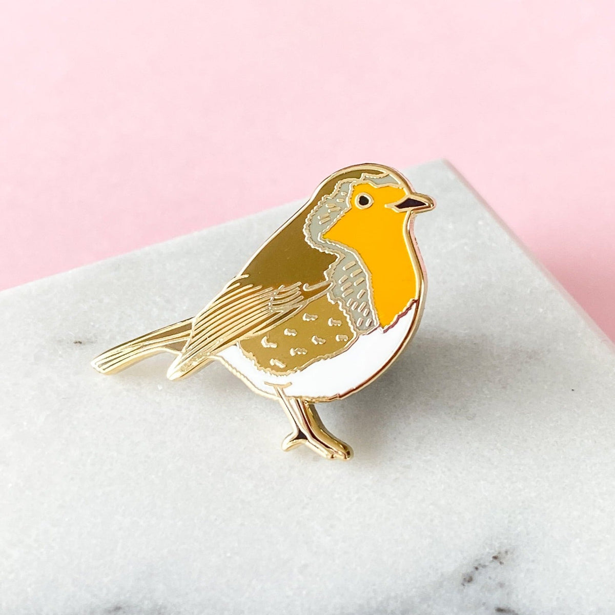 Robin Pin Stan Robin Enamel Pin – Wild Fungarium