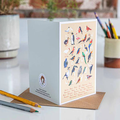 Avian Alphabet Card