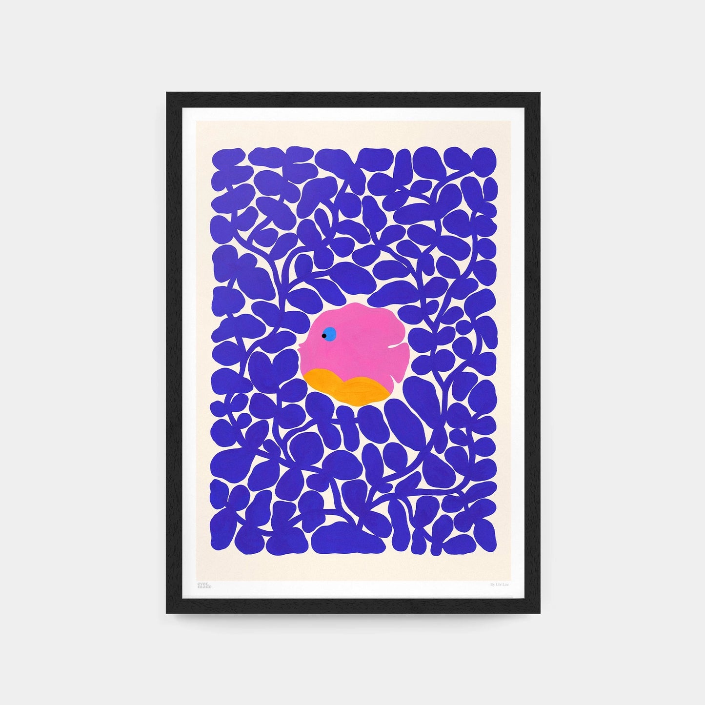 Seaweed and Fish Art Print - A4