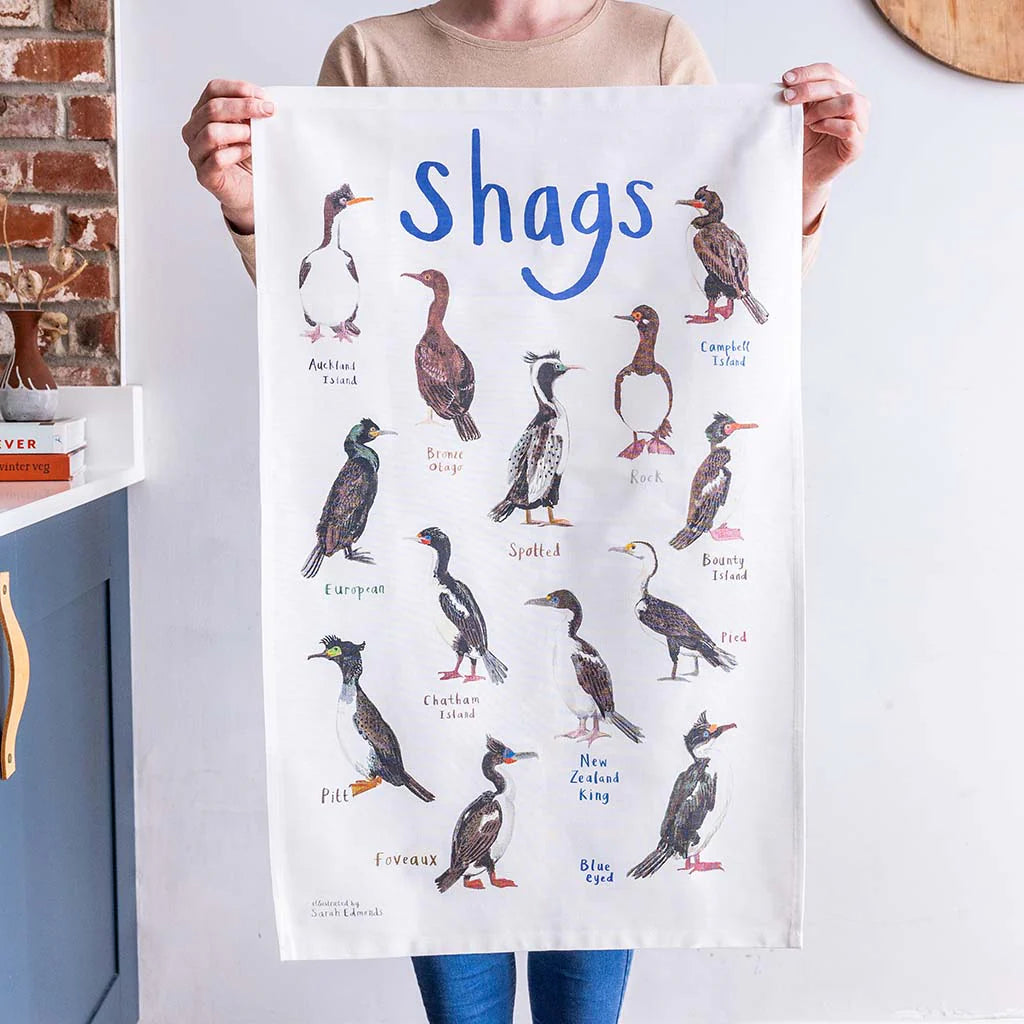 Shags Tea Towel