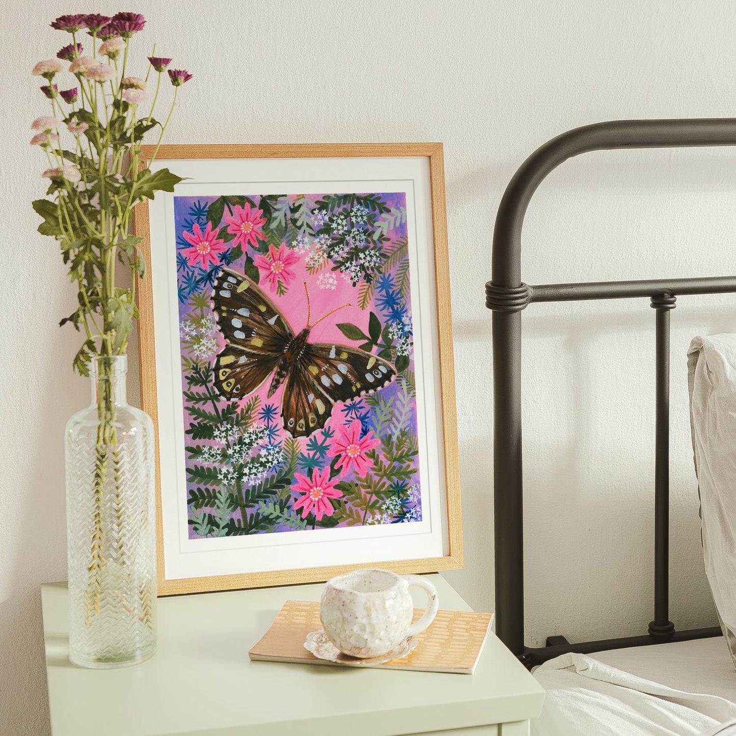 Speckled Brown Butterfly Art Print