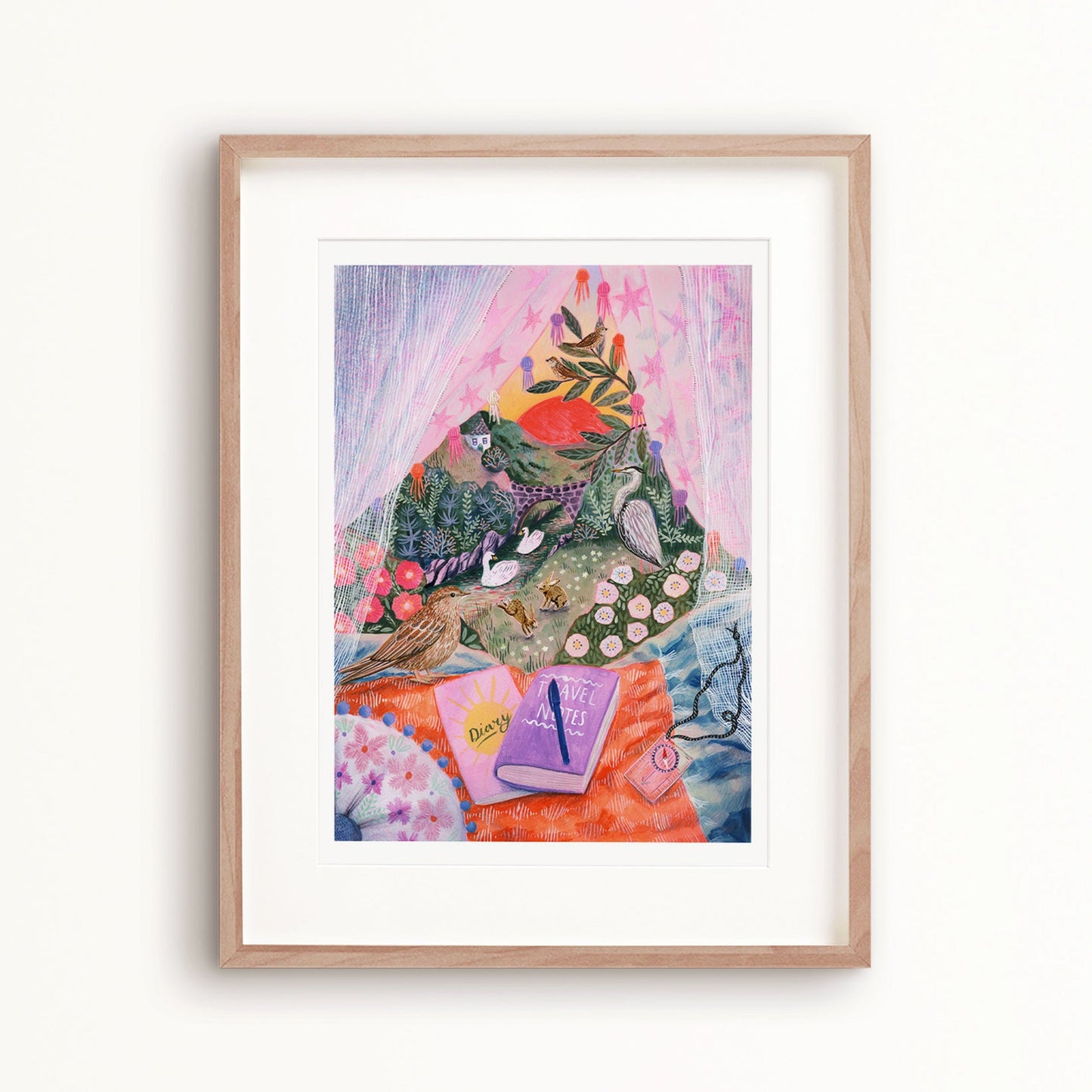 Sunset Camping Trip Art Print