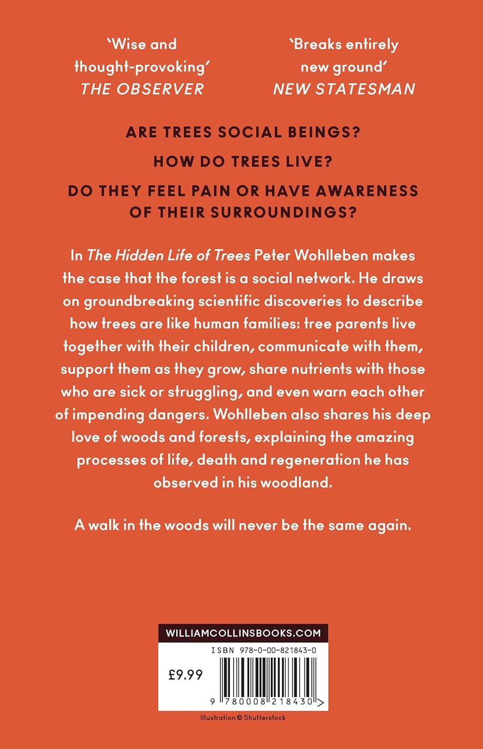 The Hidden Life of Trees - By Peter Wohlleben