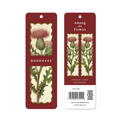 Thistle Scalloped Bookmark