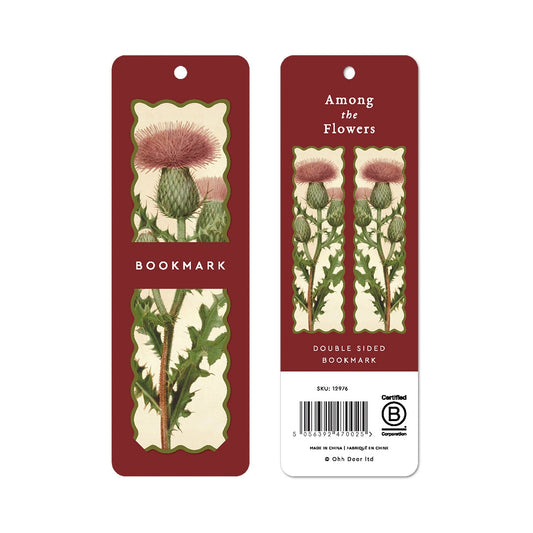 Thistle Scalloped Bookmark