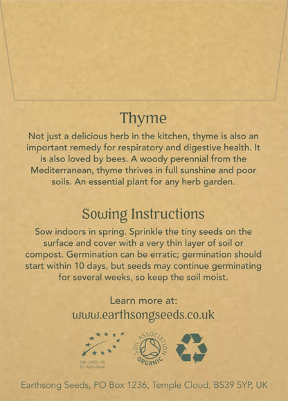 Common Thyme - Seed Packet