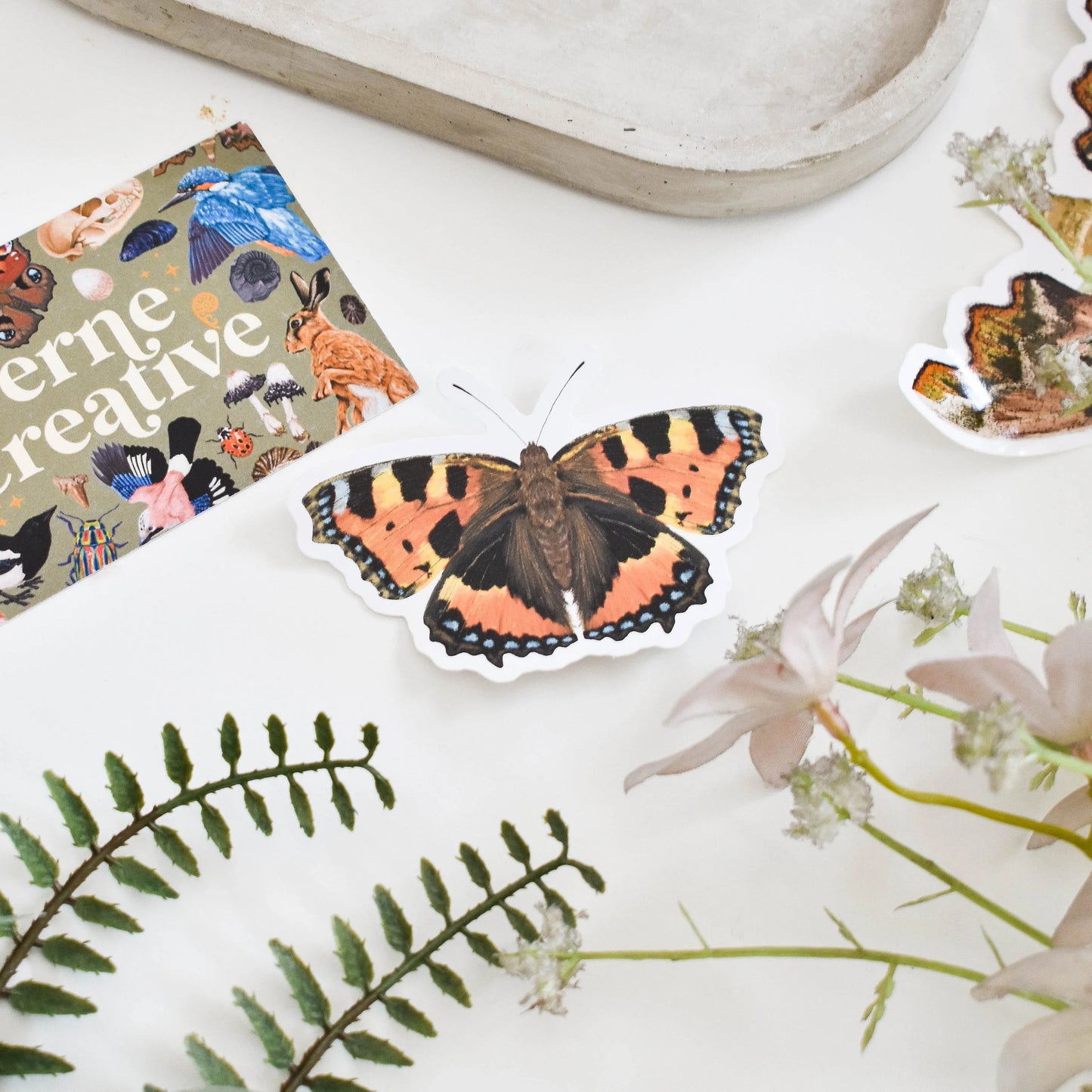 Tortoiseshell Butterfly - Vinyl Sticker