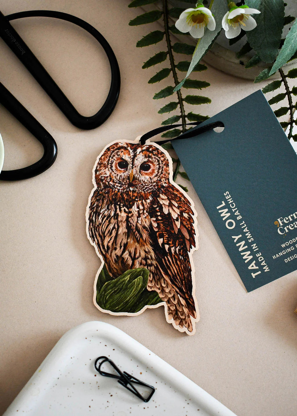Tawny Owl - Wooden Decoration